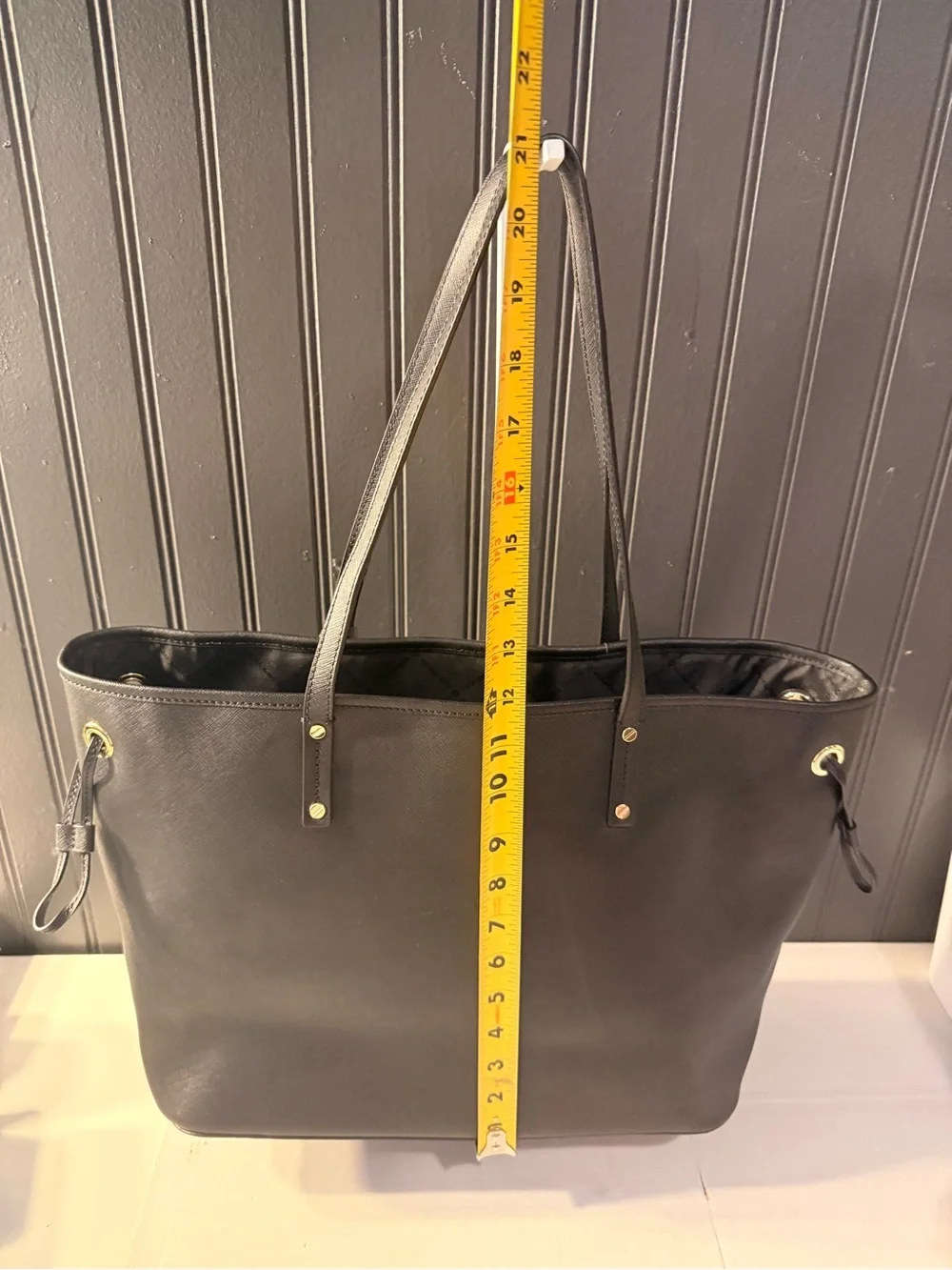 Michael Kors Black Saffiano Leather Tote with Crossbody purse and wallet